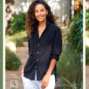 Frank & Eileen relaxed black denim shirt